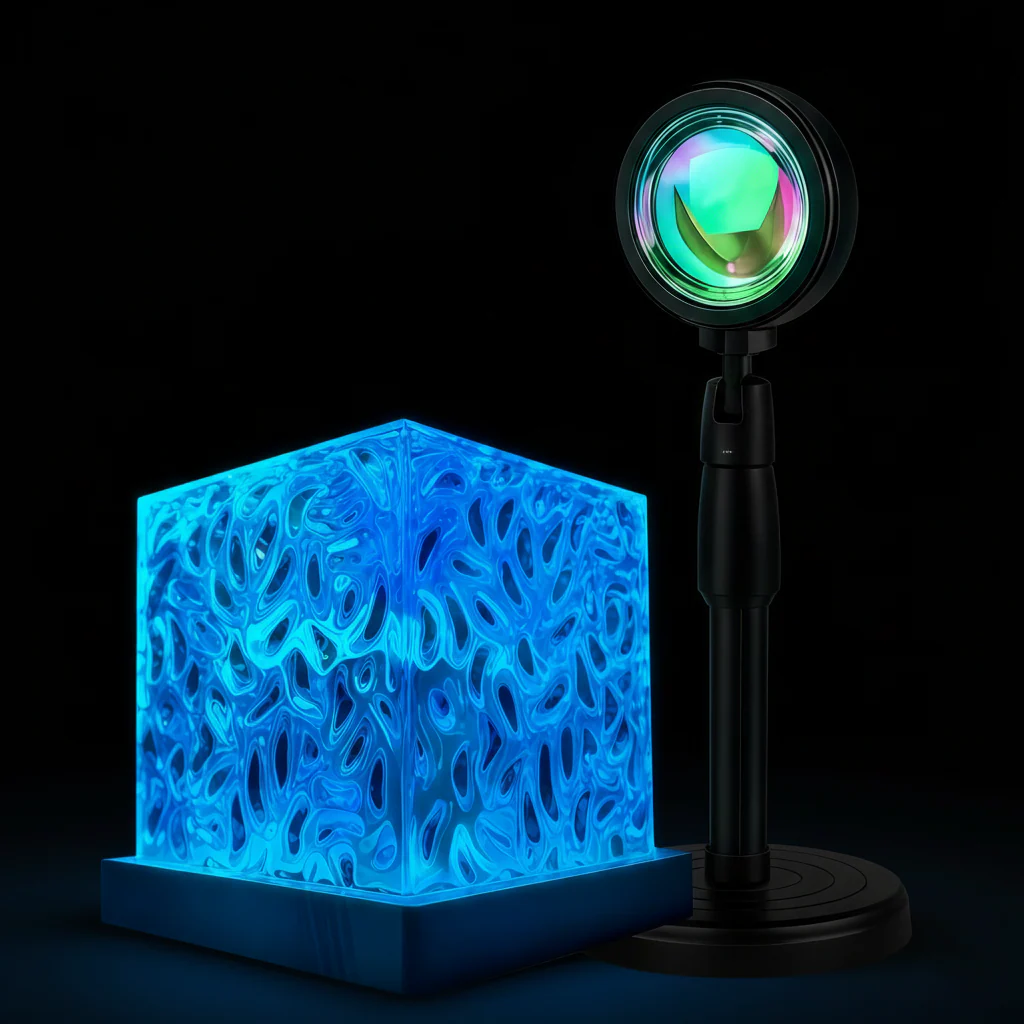 Wave Projector + Sunset Lamp Bundle